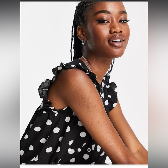 Adrianna Papell Polka Dot Blouse - Picture 2 of 8